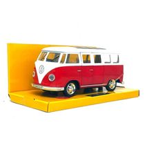 Miniatura Carro Volkswagen Kombi T1 C Luz E Som Vermelho 1/32 Calif. Collectibles 68323