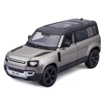 Miniatura Carro Suv Land Rover Defender 110 2022 1/24 Cinza Bburago 21101