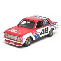 Miniatura Carro Bre Datsun 510 1/43 Branco Bburago 38301