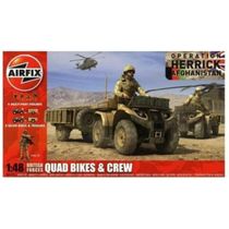 Kit Plástico British Quad Bikes And Crew 1/48 Air Fix Af4701