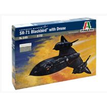 Kit Plástico Aeronave Sr71 Blackbird With Drone 1/72 Italeri Ita 0145S