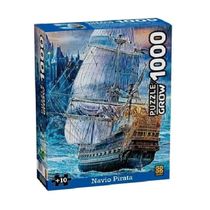 Puzzle 1000 peças - Navio Pirata - Grow