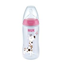 Mamadeira First C. Controle De Temperatura 300ml Rosa - NUK