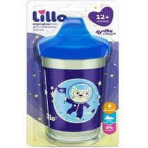 Copo Antivazamento Lillo Brilha no Escuro Azul 320ml - 631521