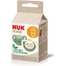 Kit Com 2 Chupetas Nuk For Nature Latex 0-6 meses - PA7346IB