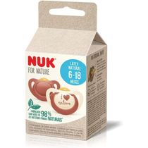 Kit 2 Chupetas Nuk For Nature Latex 6-18 meses - PA73462G