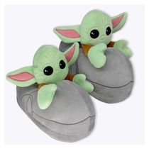 Pantufa 3D Star Wars Baby Yoda P Zona Criativa 10071923