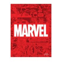 Quadro De Metal Slim Logo Marvel Zona Criativa 10082650