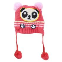 Touca Gorro Infantil Vermelha Panda Tamanho Único