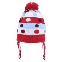 Touca Gorro Infantil Vermelho Bolinhas Coloridas Tamanho Único