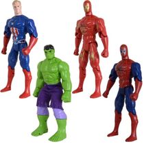 Quarteto De Heróis Bonecos Vingadores E Liga Da Justiça 29cm
