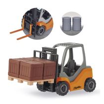 Brinquedo Empilhadeira Articulável Coleção Working Agille Pneu Emborrachado