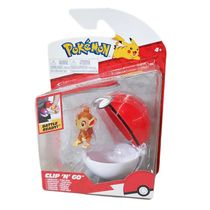 Figura Chimchar e Poke Ball Clip 'n' Go Pokemon Sunny 2606