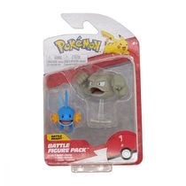 Figura Mudkip e Geodude Pokemon Battle Pack Sunny 2601