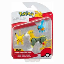 Figura Pikachu Mudkip e Boltund Pokemon Pack Sunny 2603