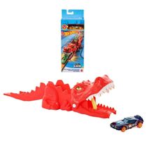 Hot Wheels City Lançador de Dinossauro 3+ GVF41 Mattel