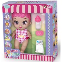 Boneca Lecca Lecca Sorvete Rosa com Acessorios Pupee 1130