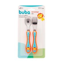 Kit Talher Infantil Leão de Inox - Buba