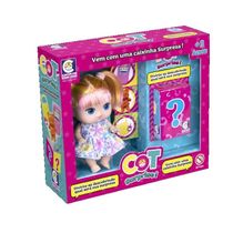 Boneca Cot Surprise Cabelo Rosa - Cotiplás