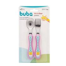 Kit Talher Infantil Girafinha de Inox - Buba