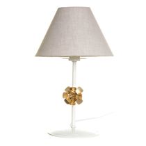 Abajur Metal Flor P Dourado