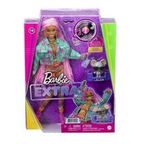 Barbie Extra Cabelo Rosa Com Pet - Mattel