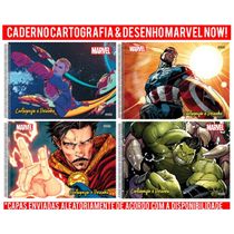 Caderno Desenho e Cartografia Marvel Now Espiral - São Domingos