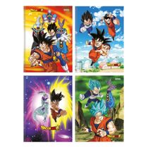 Caderno Brochura Pequeno 96 Fls Dragon Ball Super