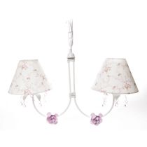 Lustre 2L Primavera Rosa 2 Flores P Rosa