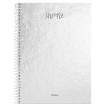 Caderno Shine Prata Espiral 80fls Foroni