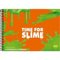 Caderno Espiral Slime Cartografia e Desenho 96 Fls - Foroni