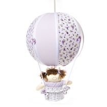 Lustre Balão Bolinha Lilás