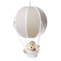 Lustre Balão Bolinha Urso Bege