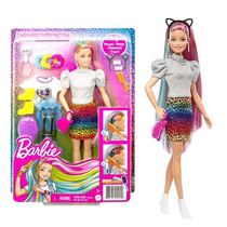 BARBIE CABELO COLORIDO E RASPADO MUDA DE COR  MATTEL