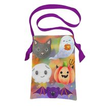 BOLSA SACOLA EM TECIDO COLETA DE DOCES HALLOWEEN - MONSTER TIE DYE