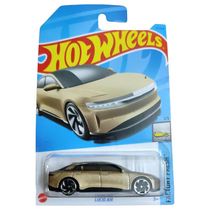 Carro Miniatura Hot Wheels 1:64 - Lucid Air Dourado - Mattel C4982/HKJ29