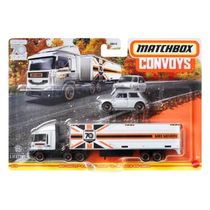 Matchbox Comboio - Caminhão 1:64 - MBX Cabover + 1964 Austin Mini Cooper - Mattel GBK70/HLM83