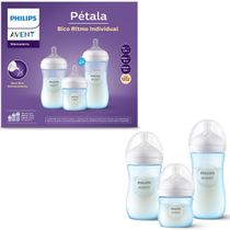 TRIO MAMADEIRA PETALA 3.0 125/260/330ML AZUL - PHILIPS AVENT