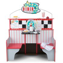 Kit Restaurante Star Diner Infantil com Dupla Face para Crianças Acima de 3 Anos, Melissa & Doug