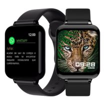 RELÓGIO DE PULSO SMARTWATCH FITNESS B57C SILICONE IP67