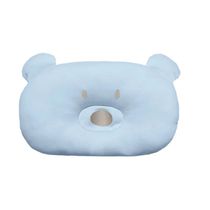 Almofada de Cabeça Travesseiro Infantil Bebê Anatômico Urso Azul Hug