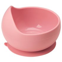 Tigela Bowl Rosa de Silicone e com Ventosa Buba