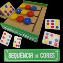 JOGO SEQUENCIA DE CORES BRINQUEDO PEDAGÓGICO