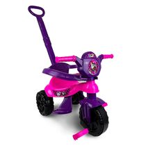 Motoca de Passeio e Pedal Triciclo Kemotoca Baby Dog Rosa Kendy