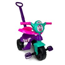 Motoca de Passeio e Pedal Triciclo Kemotoca Baby Dog Roxo Kendy