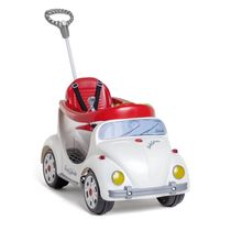 Quadriciclo Carrinho De Passeio e Pedal Fusca Fouks Edition Branco Calesita