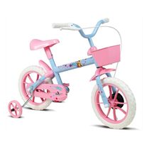 Bicicleta Infantil Aro 12 Rodinhas Cestinha Paty Rosa Verden