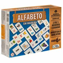 Jogo Alfabeto em Madeira Pais e Filhos