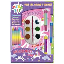 Mega Kit para Ler, colorir e brincar - Unicórnios