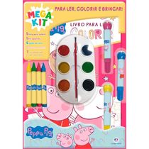 Mega Kit para Ler, colorir e brincar - Peppa Pig